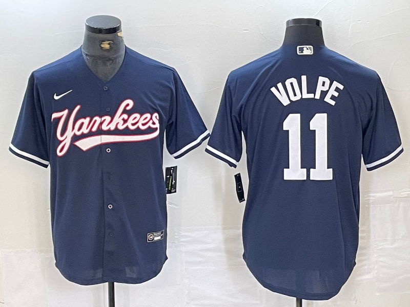 Men's New York Yankees Anthony Volpe #11 Navy Limited Jersey